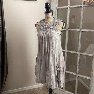 Sage Green Mystree Cotton Dress